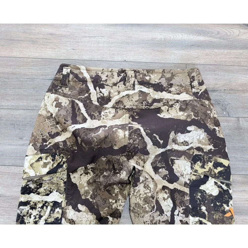 First Lite Catalyst Pants Women's Large Cipher Camo Fleece Lined Stretch
